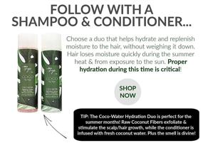 img 2 attached to 🧴 COCO-WATER Hydrating Shampoo and Conditioner by Taya Beauty (8.5 Fl Oz Bundle)