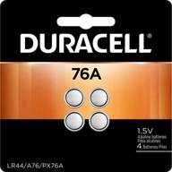 durable and long-lasting duracell 76a lr44 duralock 1.5v button cell battery, pack of 8 logo