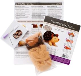 img 2 attached to 🦔 Transform Your Craft Skills with the DIMENSIONS 72-73803 Hedgehog Felt Animals Needle Felting Kit!