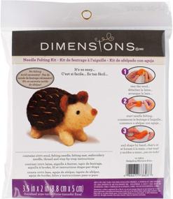 img 3 attached to 🦔 Transform Your Craft Skills with the DIMENSIONS 72-73803 Hedgehog Felt Animals Needle Felting Kit!