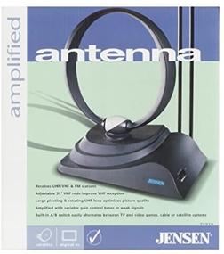 img 1 attached to 📺 Enhance Your TV Experience with Jensen TV910 Amplified Indoor Antenna