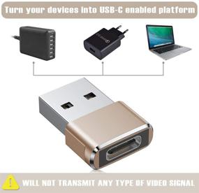 img 1 attached to Адаптер USB C (женский) к USB (мужской) (2 штуки)