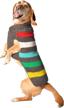 chilly dog charcoal stripe sweater logo