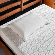 🌙 queen size tempur-protect pillow protector by tempur-pedic - 28.5&#34; x 20&#34;, whitener logo