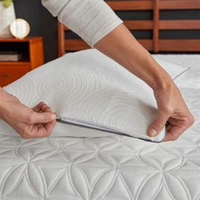 img 3 attached to 🌙 Queen Size TEMPUR-Protect Pillow Protector by Tempur-Pedic - 28.5&#34; x 20&#34;, Whitener