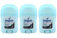 🧳 travel size pack of 3 degree motion sense ultra clear black and white antiperspirant deodorant stick 0.5 oz logo