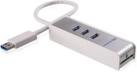 🔌 cable matters superspeed usb 3.0 hub with sd card reader in white - 3 port option logo