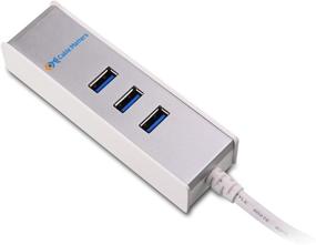 img 1 attached to 🔌 Cable Matters SuperSpeed USB 3.0 Hub with SD Card Reader in White - 3 Port Option