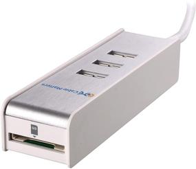 img 2 attached to 🔌 Cable Matters SuperSpeed USB 3.0 Hub with SD Card Reader in White - 3 Port Option