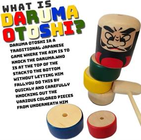 img 3 attached to 🎎 Daruma Otoshi Japanese Traditional Toy: Authentic 7-inch Recreation