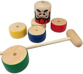 img 1 attached to 🎎 Дарума Отоши - традиционная японская игрушка: подлинная реконструкция размером 7 дюймов