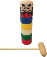 🎎 daruma otoshi japanese traditional toy: authentic 7-inch recreation logo