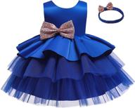 👗 elegant ruffle lace baby girl dress for pageants, parties, and weddings logo