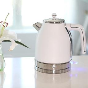 img 2 attached to 🔌 Ovente Electric Stainless Steel Hot Water Kettle 1.7L with Auto Shut-Off & Boil Dry Protection - White KS777W