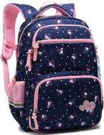 backpack princess elementary bookbag royalblue logo