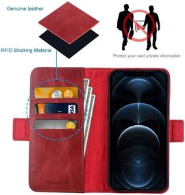 img 2 attached to KEZiHOME Wallet Case For IPhone 12 Pro Max Cell Phones & Accessories and Cases, Holsters & Clips