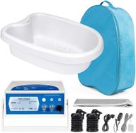 🛁 veicomtech 2021 upgrade ionic foot bath detox machine: experience ultimate detoxification with basin, 2 arrays, far infrared waist belt, 2 tens pads & 1 blue bag logo