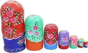 img 2 attached to 🎁 Exquisite Handmade Traditional Matryoshka Decoration by Winterworm: A Timeless Winter Delight