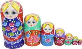 img 3 attached to 🎁 Exquisite Handmade Traditional Matryoshka Decoration by Winterworm: A Timeless Winter Delight