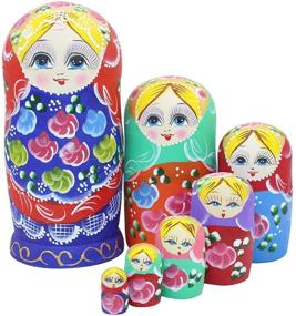 img 4 attached to 🎁 Exquisite Handmade Traditional Matryoshka Decoration by Winterworm: A Timeless Winter Delight