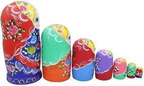 img 1 attached to 🎁 Exquisite Handmade Traditional Matryoshka Decoration by Winterworm: A Timeless Winter Delight