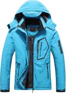 womens waterproof jacket winter raincoat logo