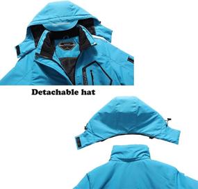 img 1 attached to Womens Waterproof Jacket Winter Raincoat