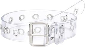 img 4 attached to Transparent Double Grommet Fashion Stylish