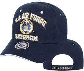 img 1 attached to 🎩 Exclusive Navy Blue US Air Force Veteran Baseball Cap Hat with Embroidered Design