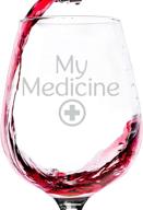 бокал для вина my medicine funny wine логотип