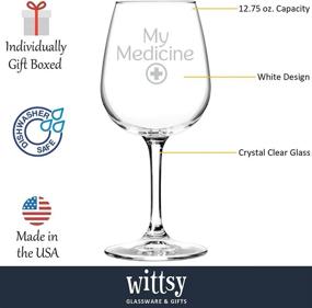 img 3 attached to Бокал для вина My Medicine Funny Wine