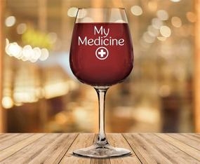 img 2 attached to Бокал для вина My Medicine Funny Wine
