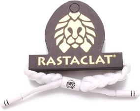 img 1 attached to Браслет белый многожильный с шнурком для обуви - Rastaclat Уровень 1 RC001LVL1