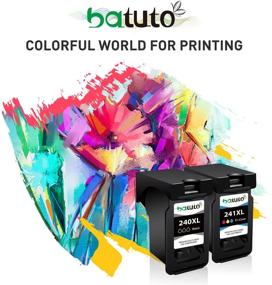 img 2 attached to 🖨️ Batuto 240 XL 241 XL Remanufactured Inkjet Replacement - Canon PG-240XL CL-241XL (1 Black, 1 Tri-Color) for Pixma MX472 MX452 MX532 MX432 MX512, MG3620 MG3522 MG2120 MG2220 MG3220 MG3520 - Buy now!