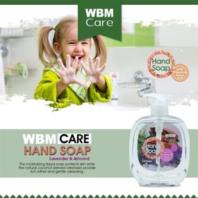 img 2 attached to 🧼 WBM Care Hand Soap - Lavender & Almond, 500 ml (3-pack): Luxurious Cleansing, Moisturizing, and Nourishing Solution for Beautiful Hands