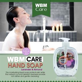 img 1 attached to 🧼 WBM Care Hand Soap - Lavender & Almond, 500 ml (3-pack): Luxurious Cleansing, Moisturizing, and Nourishing Solution for Beautiful Hands