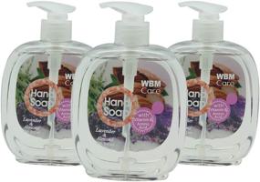 img 4 attached to 🧼 WBM Care Hand Soap - Lavender & Almond, 500 ml (3-pack): Luxurious Cleansing, Moisturizing, and Nourishing Solution for Beautiful Hands