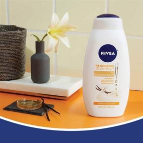 img 2 attached to 🧴 Гель для душа NIVEA с ванилью и сладким кремом - бутылка 20 унц. с питательным серумом для баловства