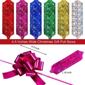 img 2 attached to 🎀 WILLBOND 4.5 Inches Wide Pull Bows: Ideal for Xmas Wedding Decoration Wrapping (48 Pieces)