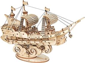 img 4 attached to 🚢 Sailing Wooden Puzzle by Hands Craft