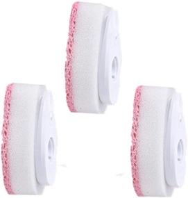 img 1 attached to 🧽 Kitchen Dishwashing Replacement Brush Head with 3 Pink Sponge Heads