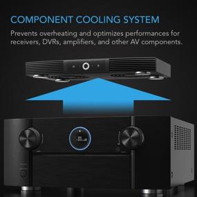 img 3 attached to 🌀 AC Infinity AIRCOM S6: Silent 12" Rear-Exhaust Cooling System for Receivers, Amps, DVRs, AV Cabinets