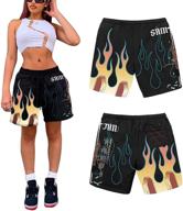 🩳 yuemengxuan women's casual summer shorts: stylish athletic sweat shorts with pockets - ideal for sports, workouts, and y2k outfits logo