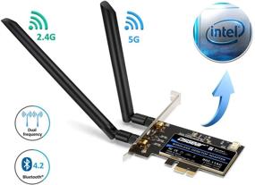img 4 attached to OSGEAR 600Mbps Desktop PCIe PCI-Express Wireless WiFi Card Bluetooth BT 4