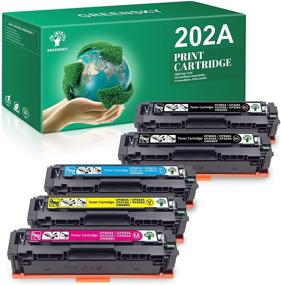 img 4 attached to 🖨️ GREENSKY Compatible Toner Cartridges - 5 Packs for 202A CF500A 202X Color Pro MFP Printers