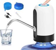 convenient 5 gallon water dispenser with usb charging pump - ideal for home, office, and outdoor use (white) logo