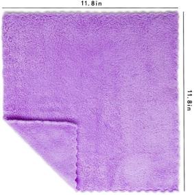 img 3 attached to 🧺 Premium Microfiber Cleaning Cloth Set: Kitchen, Furniture, Window - Absorbent & Gift-Worthy - Pack of 5 with Bonus Coconut Shell Cloth