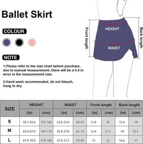 img 1 attached to Monbessi Ballet Skirt Women Elasticity Sports & Fitness