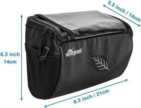 img 3 attached to 👜 Allnice 3L Waterproof Bike Handlebar Bag with Mobile Phone Touch Screen Pouch - Bicycle Front Storage Basket