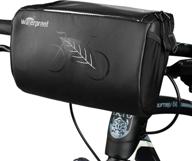 👜 allnice 3l waterproof bike handlebar bag with mobile phone touch screen pouch - bicycle front storage basket logo